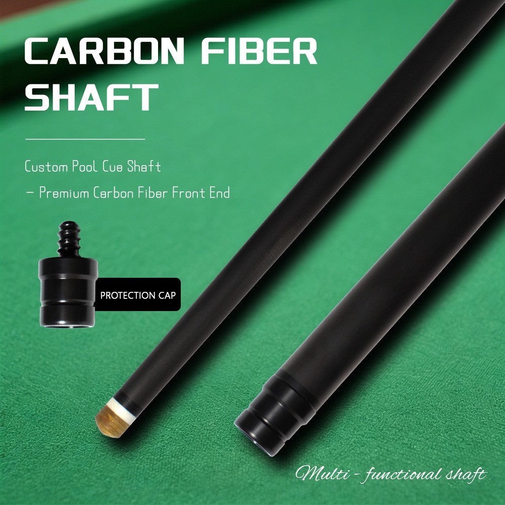 Customized Billiard Cue Shaft Carbon Fiber Low Deflection Pink Your Size Joint