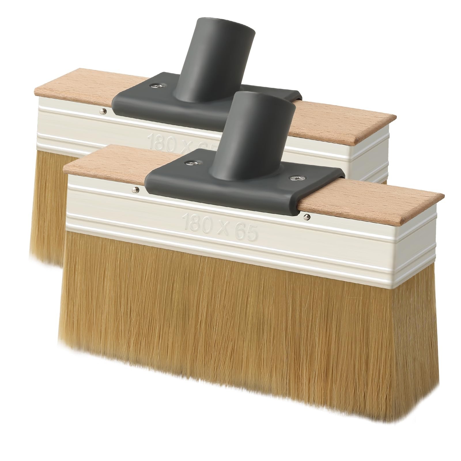 Deck Stain Applicator Brush (2 Sets), 7IN Wide Deck Paint Brushes for Applyin...