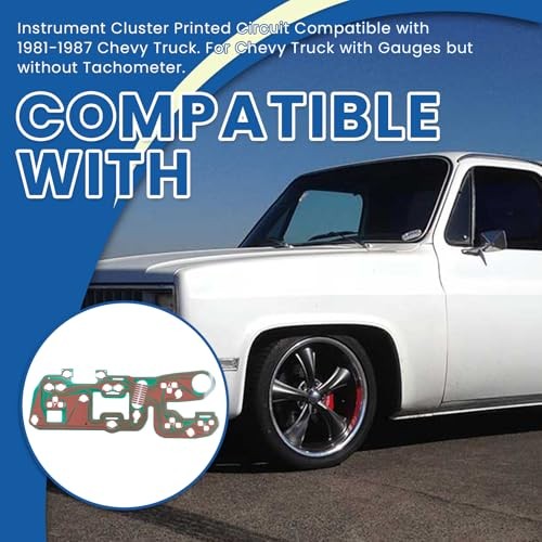Instrument Cluster Printed Circuit Board Compatible with 1981 1982 1983 1984