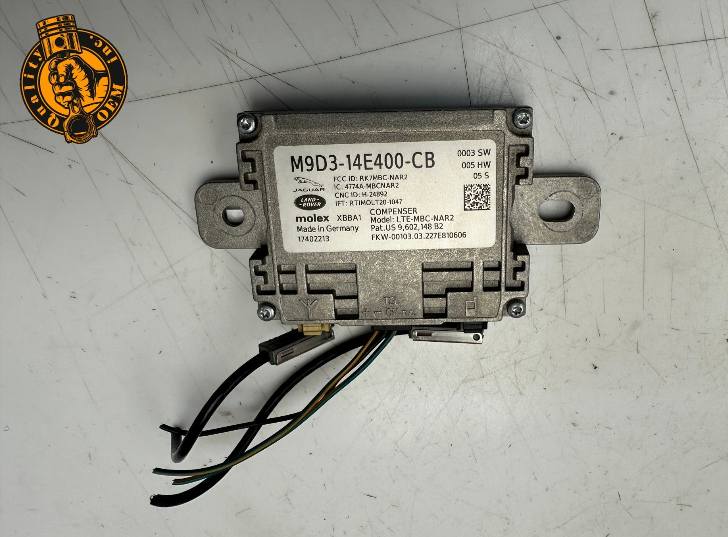 2021-2025 JAGUAR LAND ROVER ANTENNA AMPLIFIER CONTROL MODULE M9D314E400CB OE 41k