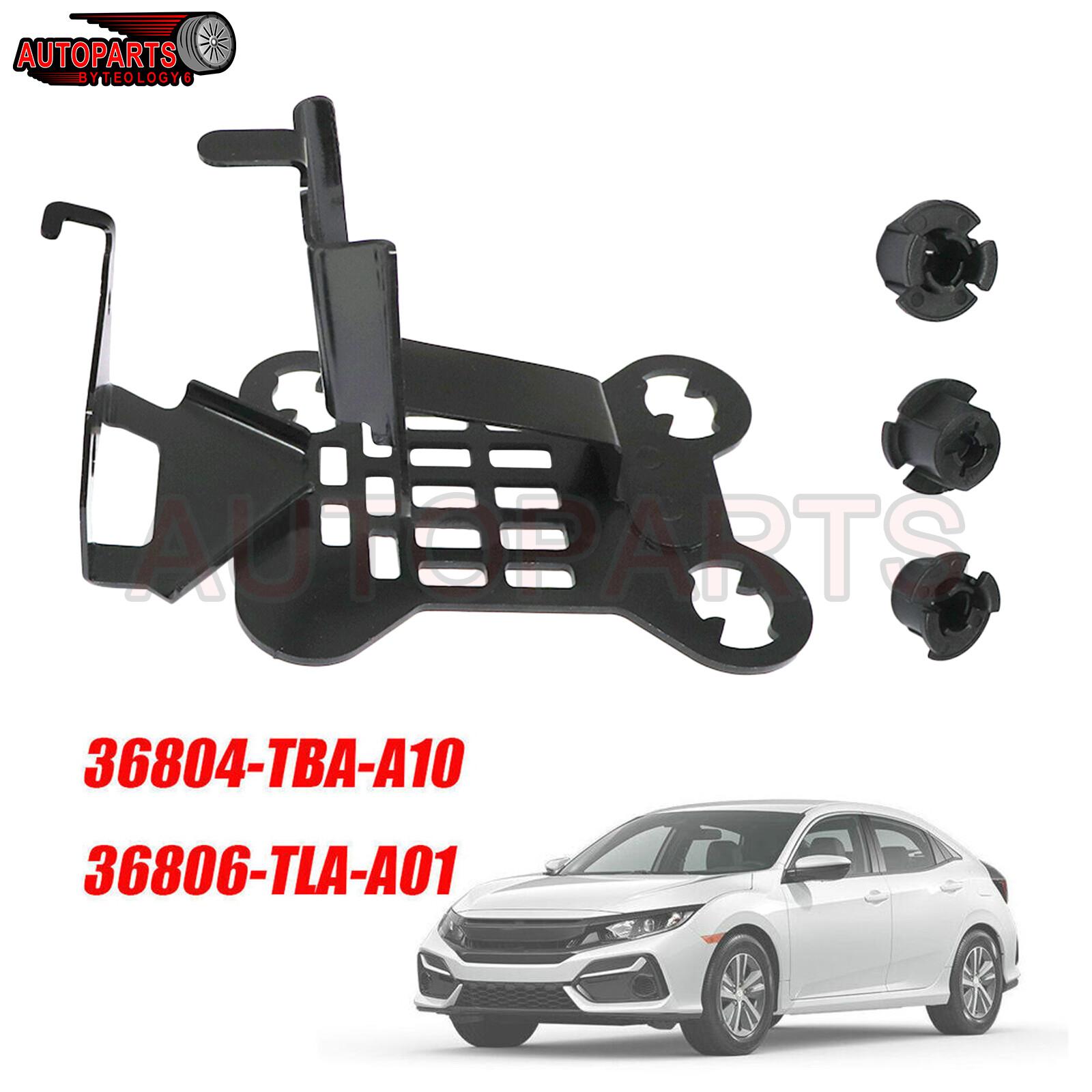 36806-TLA-A01 Fits 19-21 Honda Civic FC1 FC7 Radar Bracket Set 36804-TBA-A10
