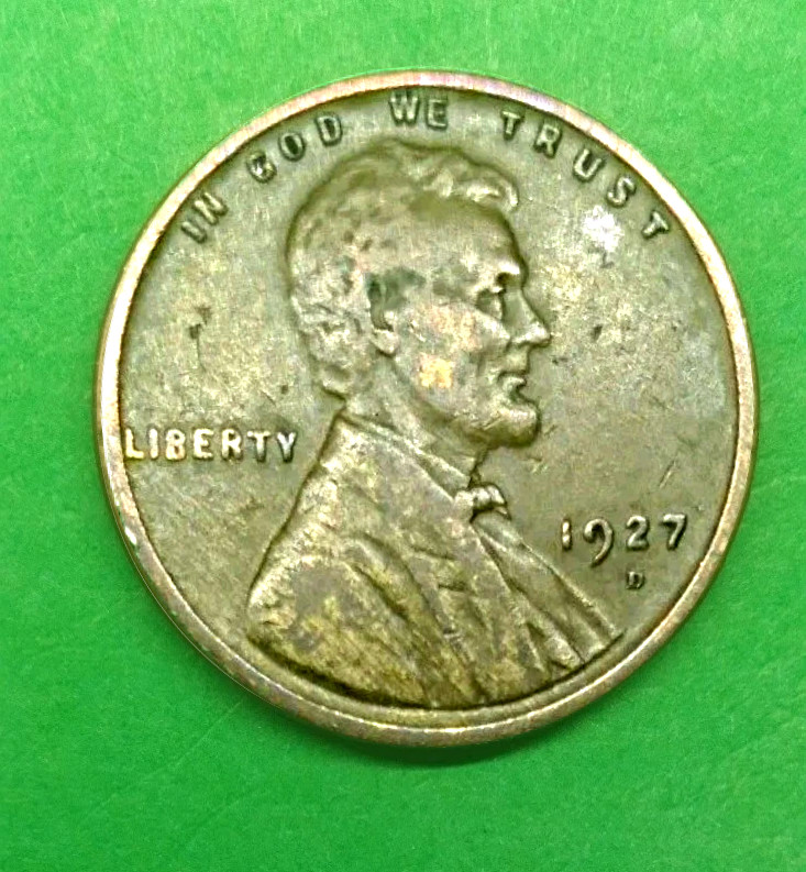 1927-D VF/EF Lincoln Wheat Penny Cent - Very Fine Nice Detail #111