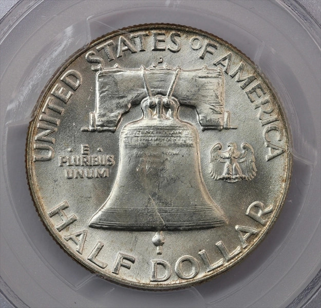 1960-D Franklin Half Dollar PCGS MS64FBL