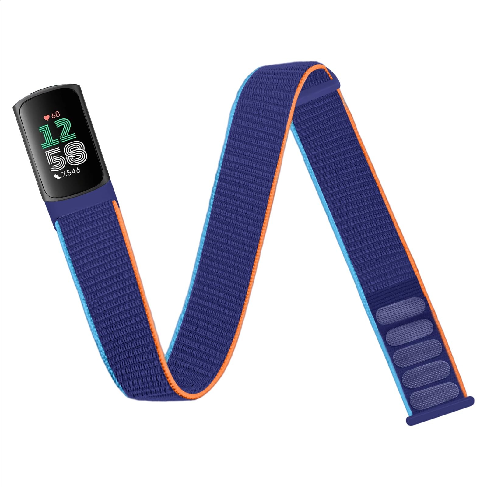 Nylon Sport Ankle/Arm Band Compatible with Fitbit Charge 6/5 Bands,Elastic Ny...