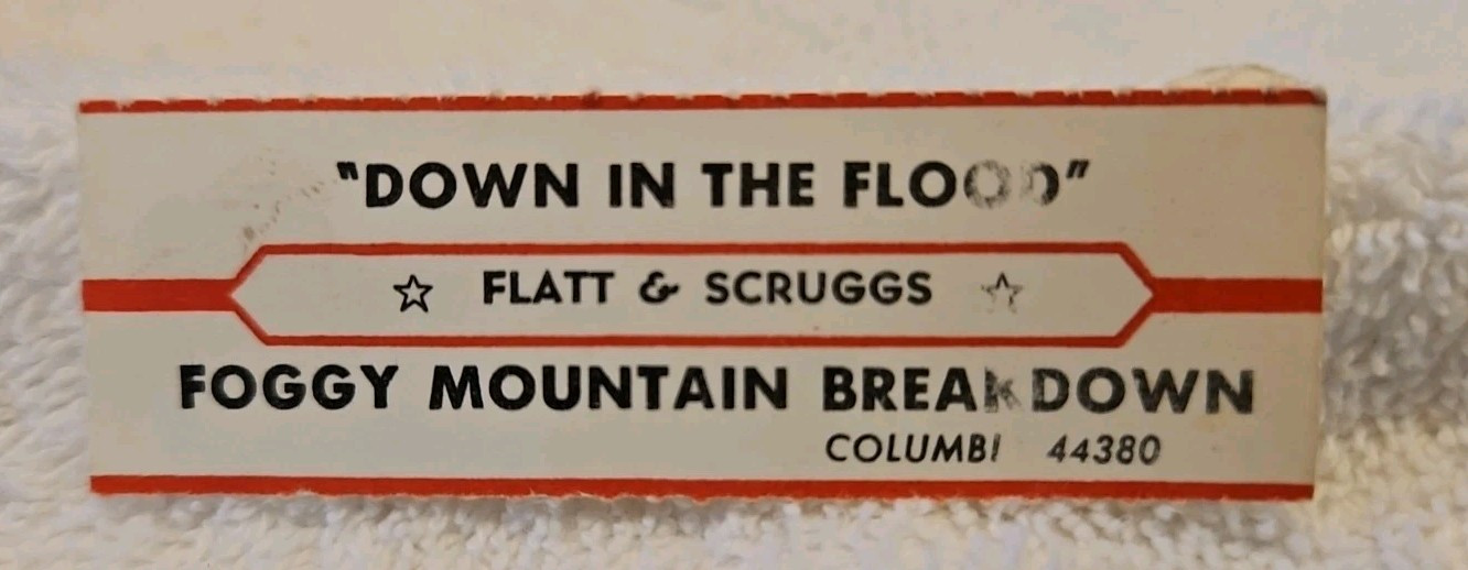 Jukebox Title Title Strip FLATT & SCRUGGS~Down In The Flood~Bluegrass Music '67