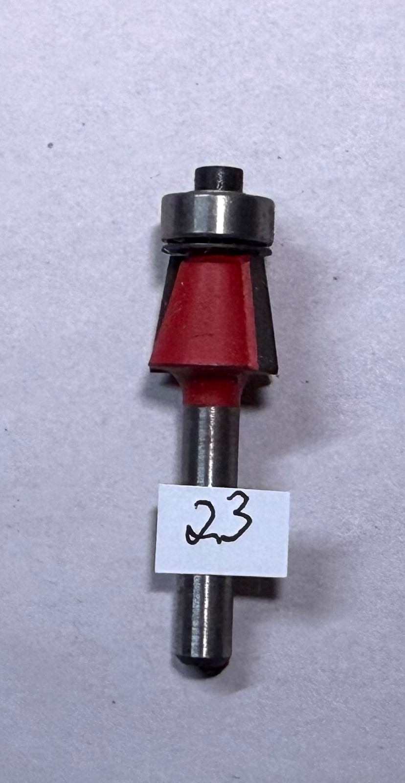Freud 40-100 camfer router bit, 1/2" bearing dia, 1/4" Sh
