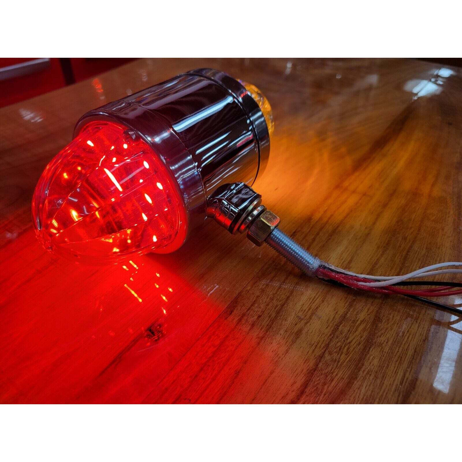 51549 18 LED Dual Function Watermelon Double Face Light Amber LED/red with clear