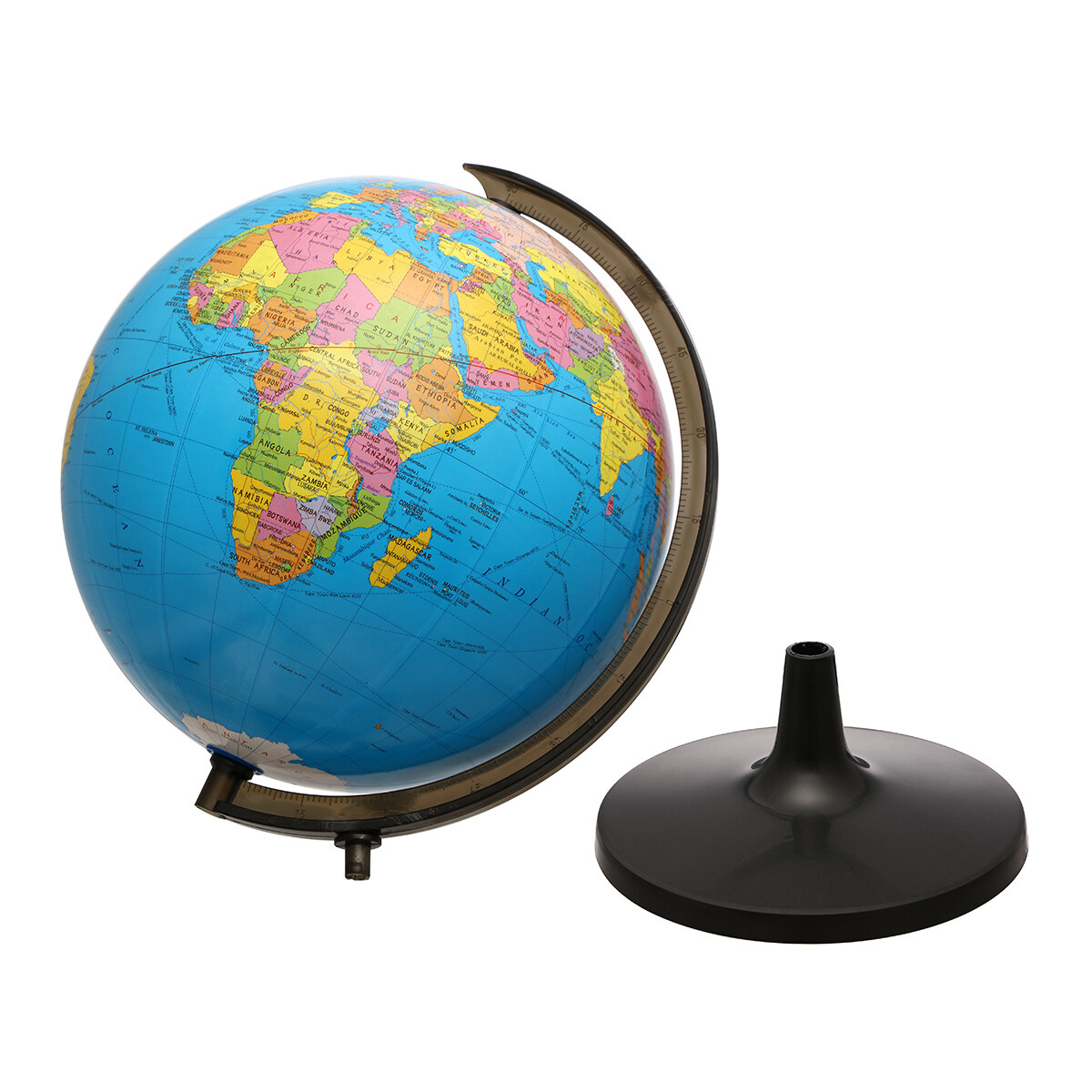 13'' World Globe with Stand Rotating Geography Ocean Classroom Learning Desktop