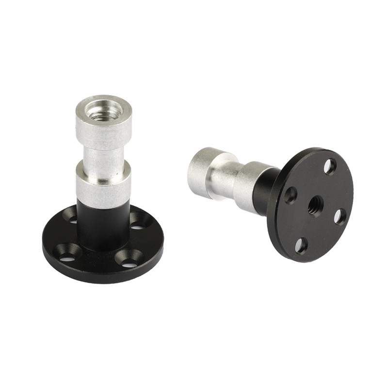 2Pcs CAMVATE 3/8"-16 Female Thread Connector with Wall Table Ceiling Mount Base