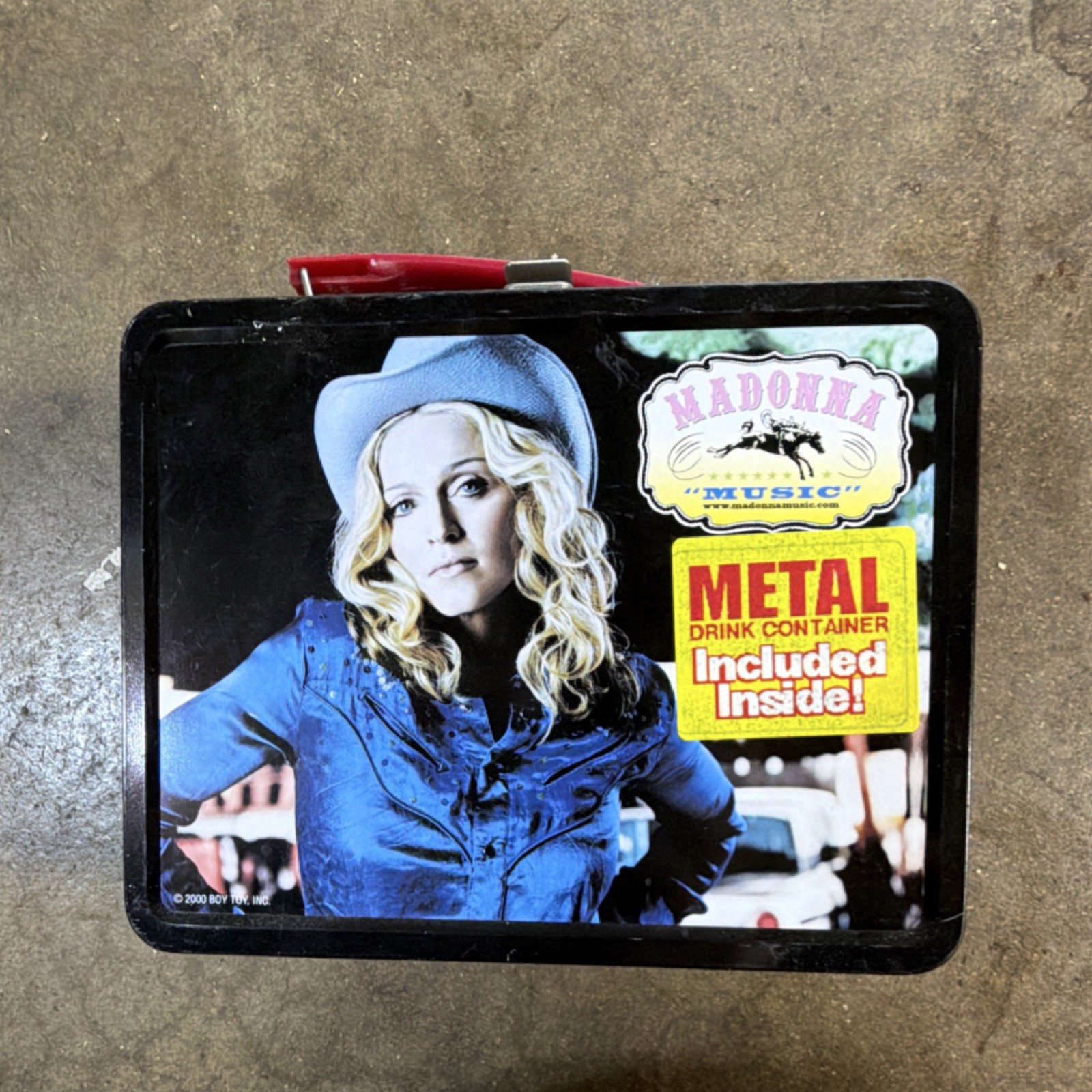 Boy Toy, Inc. Metal Lunchbox with Drink Container Madonna Music