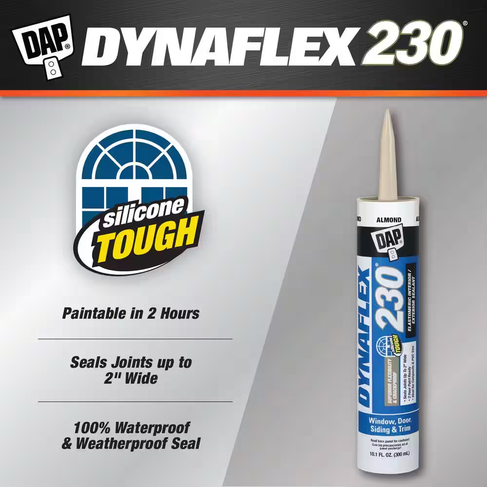Dynaflex 230 10.1 Oz. Almond Premium Exterior/Interior Window Door and Trim Seal
