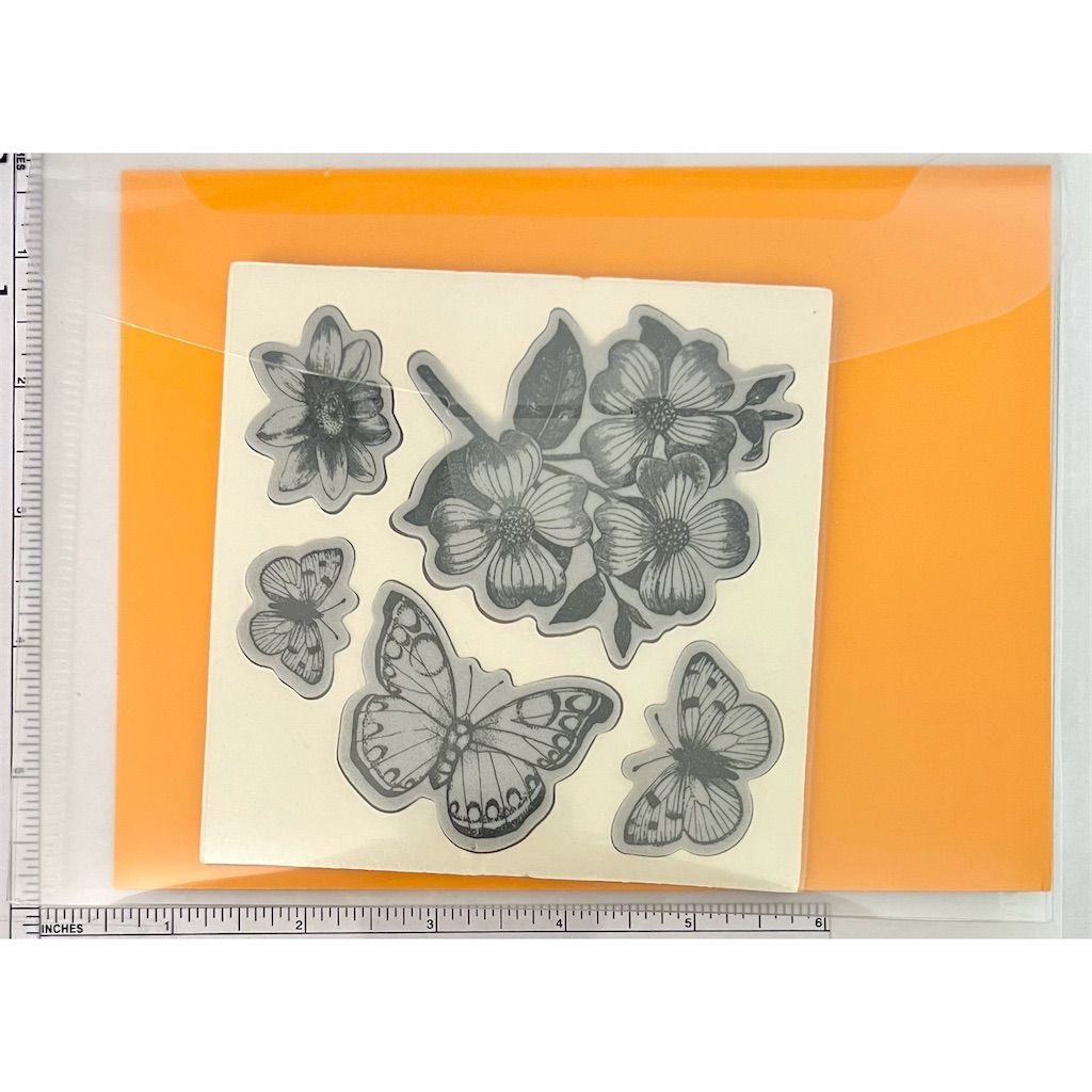 Sizzix Framelits Butterflies & Flowers Stamp & Die Set Crafting Scrapbooking