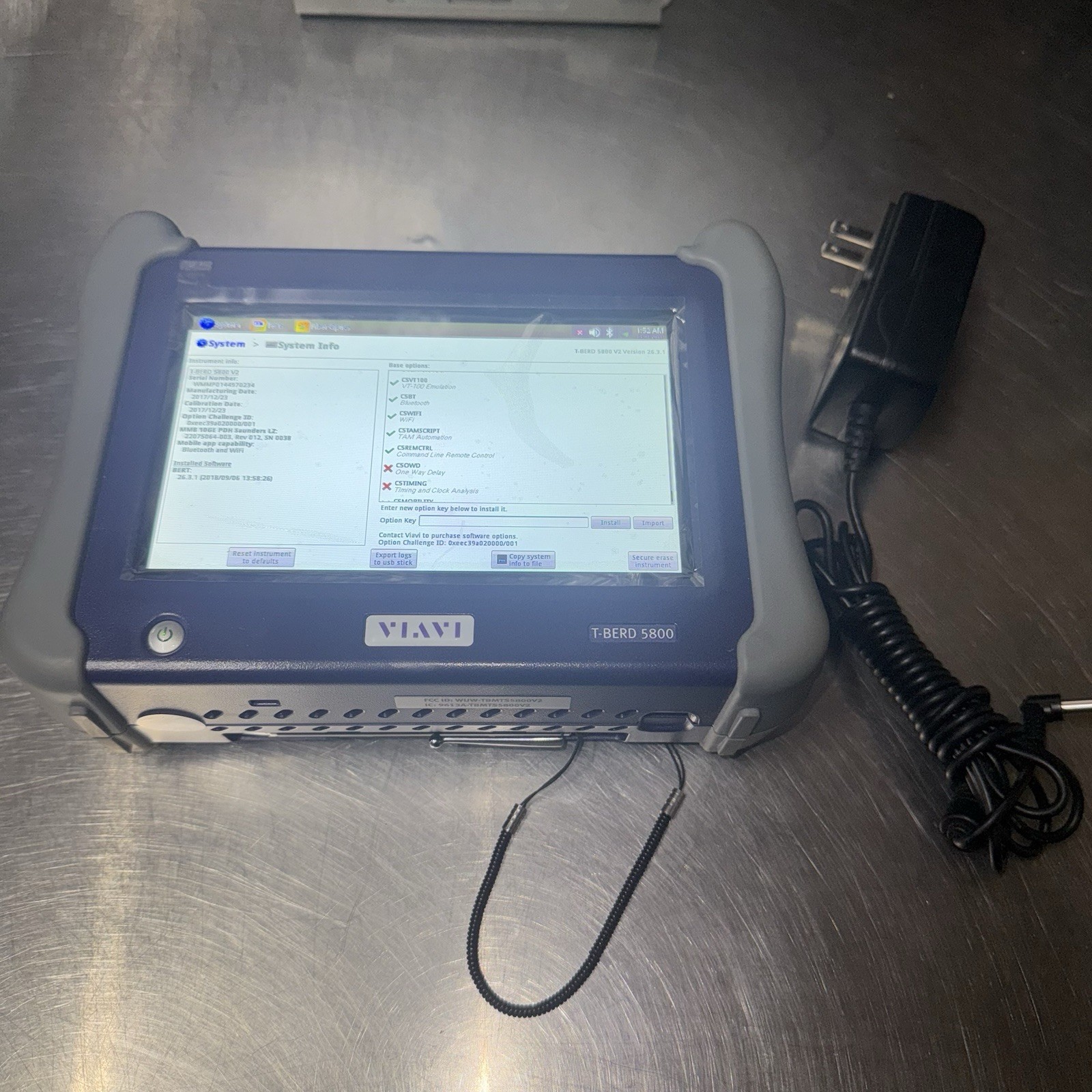 JDSU Viavi T-BERD 5800V2 5811P Base Ethernet Test Platform