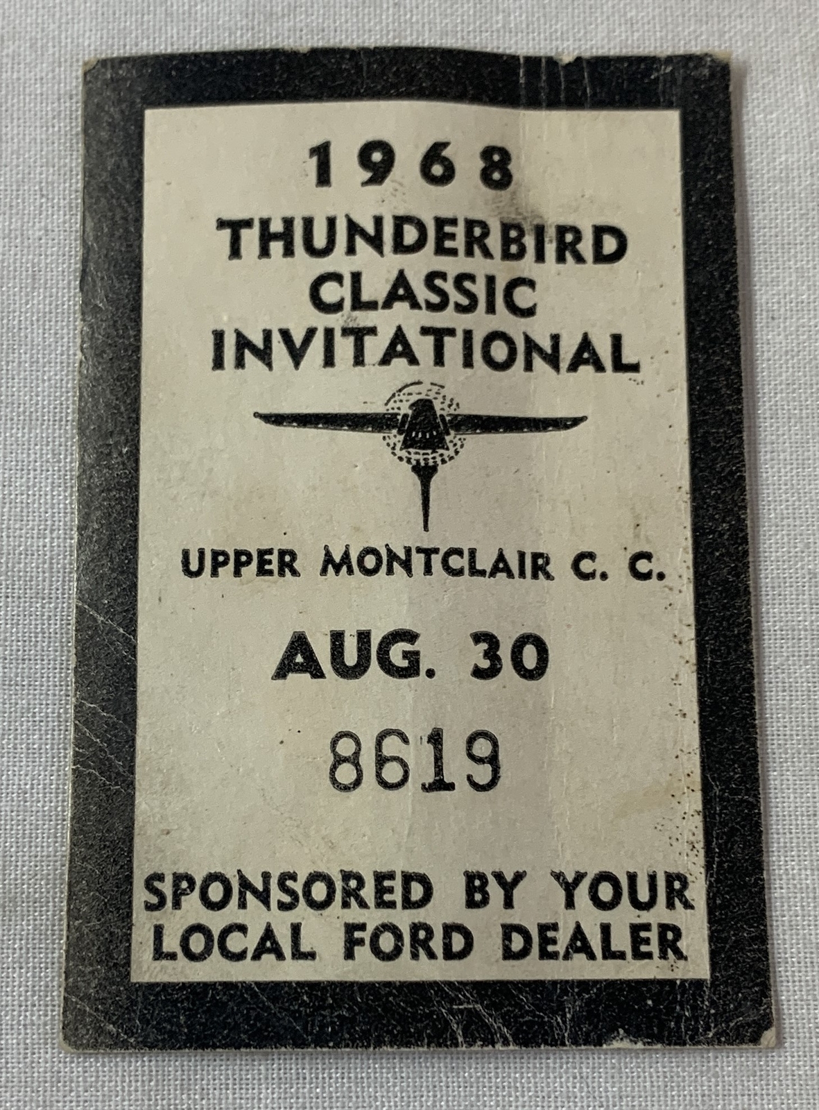 1968 THUNDERBIRD CLASSIC INVITATIONAL golf ticket