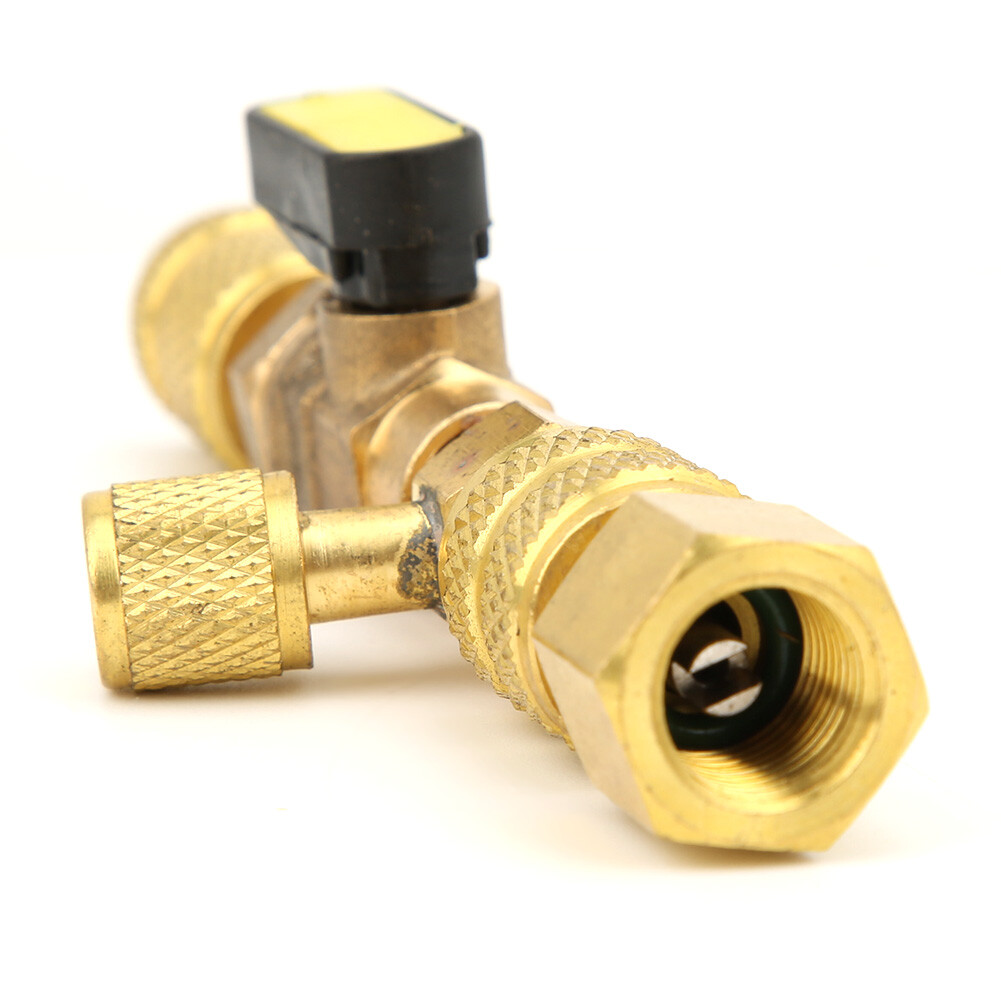 Valve Core Remover R134A R12/R22 1/4' Installer ReplaceSide Schrader Valve Tool