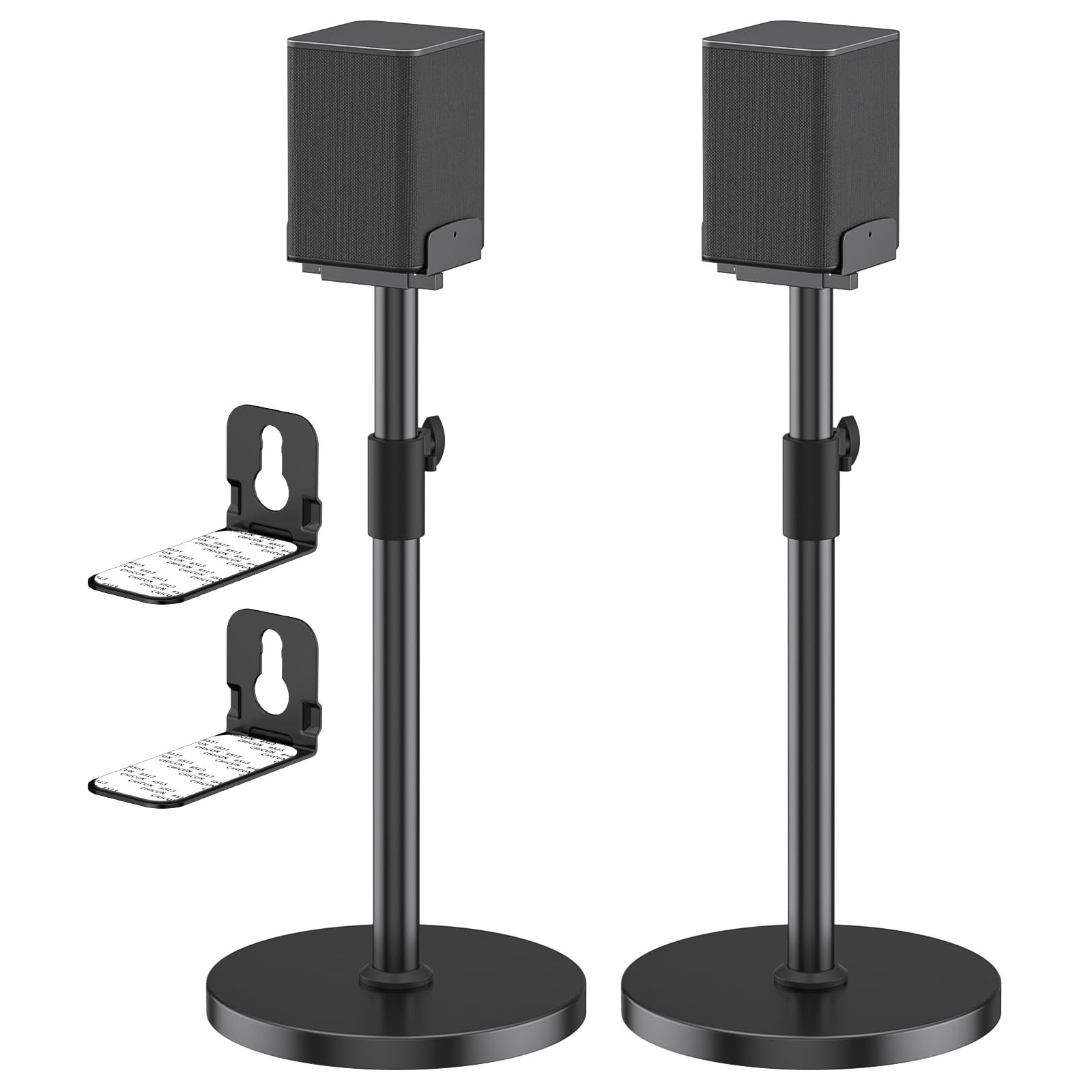 Heavy-Duty Speaker Stands Pair for LG Speaker Stands with LG Soundbar Mount -...