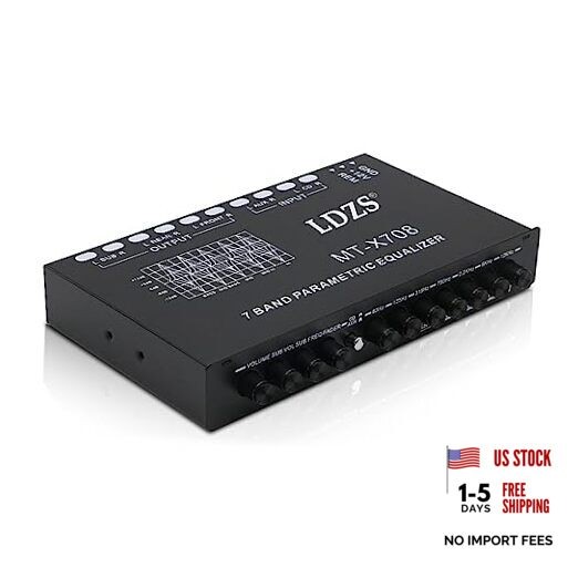 Professional 7 Band Car Equalizer Multifunctional Car Audio EQ Tuning