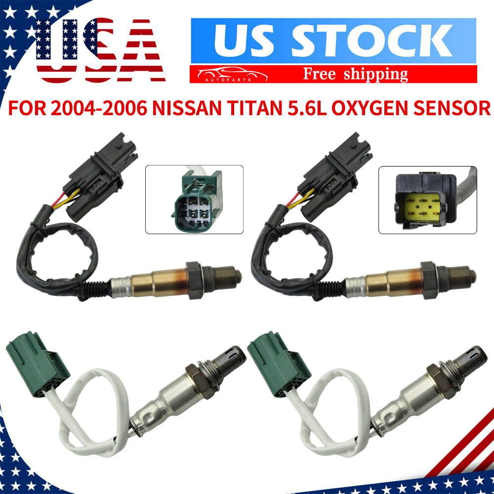 4pcs Oxygen Sensor Upstream & Down For Nissan 2004-2007 Murano Maxima 3.5L Quest