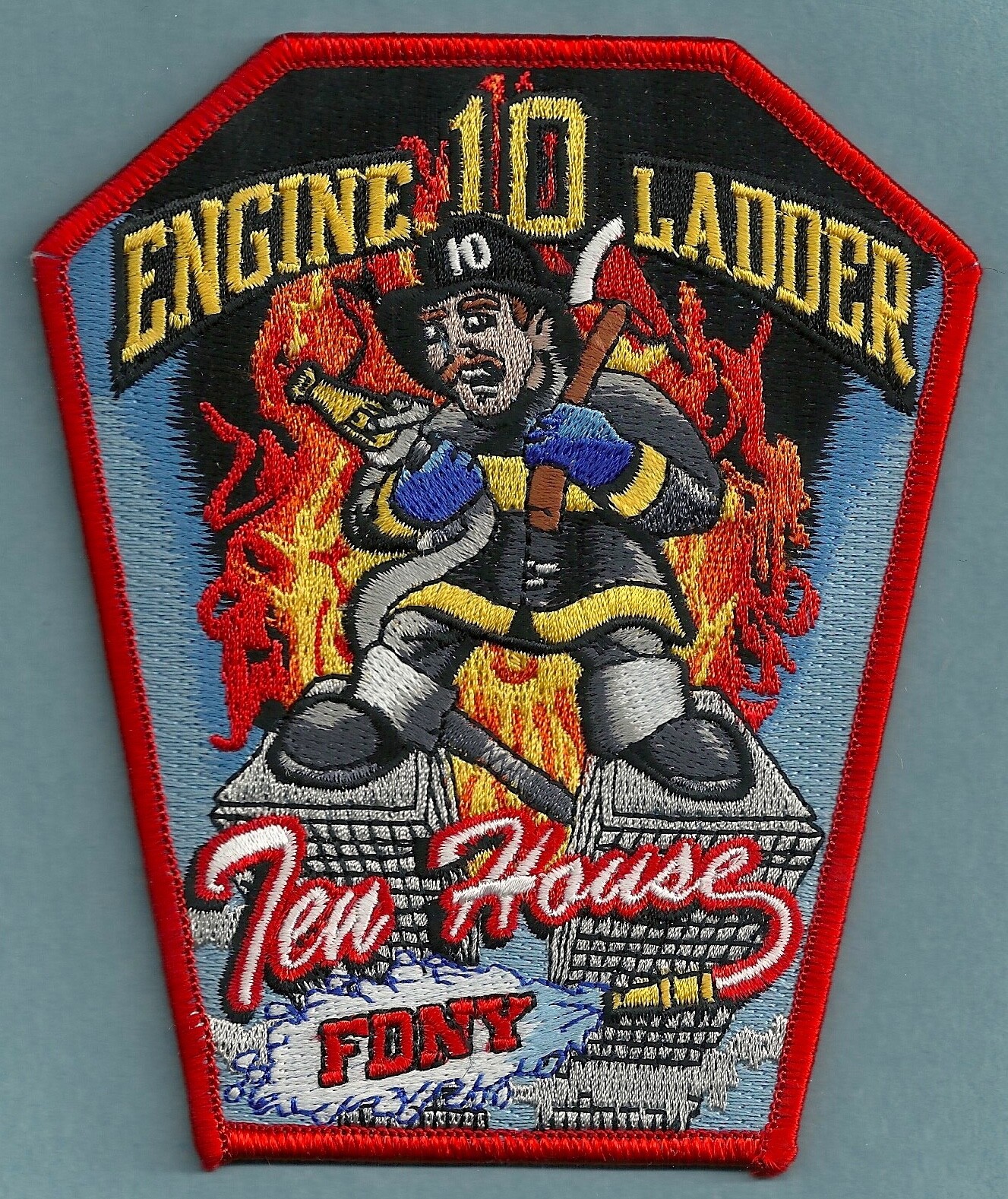 FDNY FIRE DEPARTMENT NEW YORK ENGINE 10 LADDER 10 COMPANY PATCH MANHATTAN WTC
