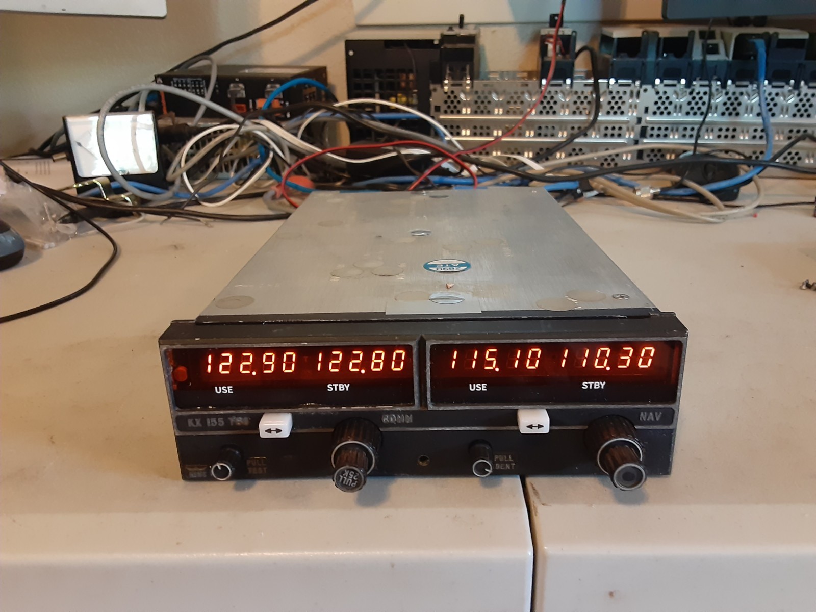 King KX 155 TSO NAV/COMM transceiver 14V with Glideslope - Tested - Nice