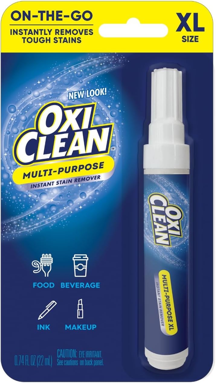 OxiClean On The Go Stain Remover Pen, 0.74 Fl Oz – Instant Travel Stain Cleaner