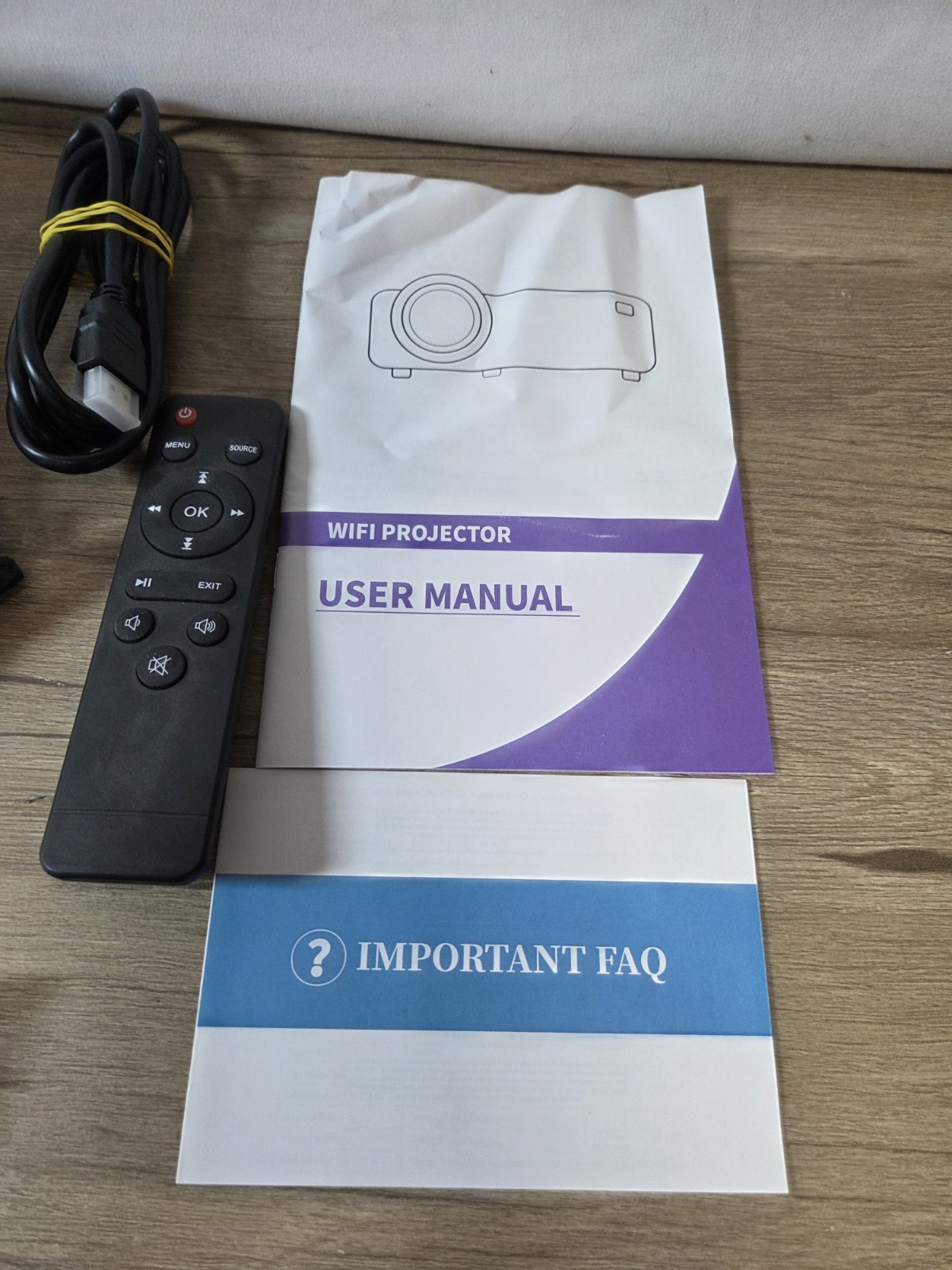Mini Projector Model QK02 With Remote Bundle With Stand Tested Works Open Box