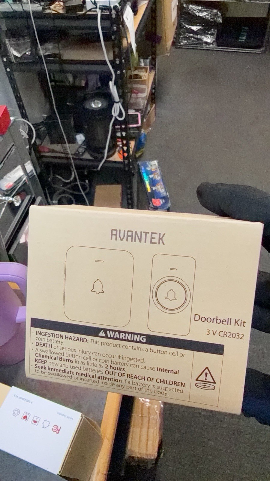 AVANTEK Wireless Doorbell, 1000 ft Range, 1 Button + 1 Receiver, CB-11 Plug-In