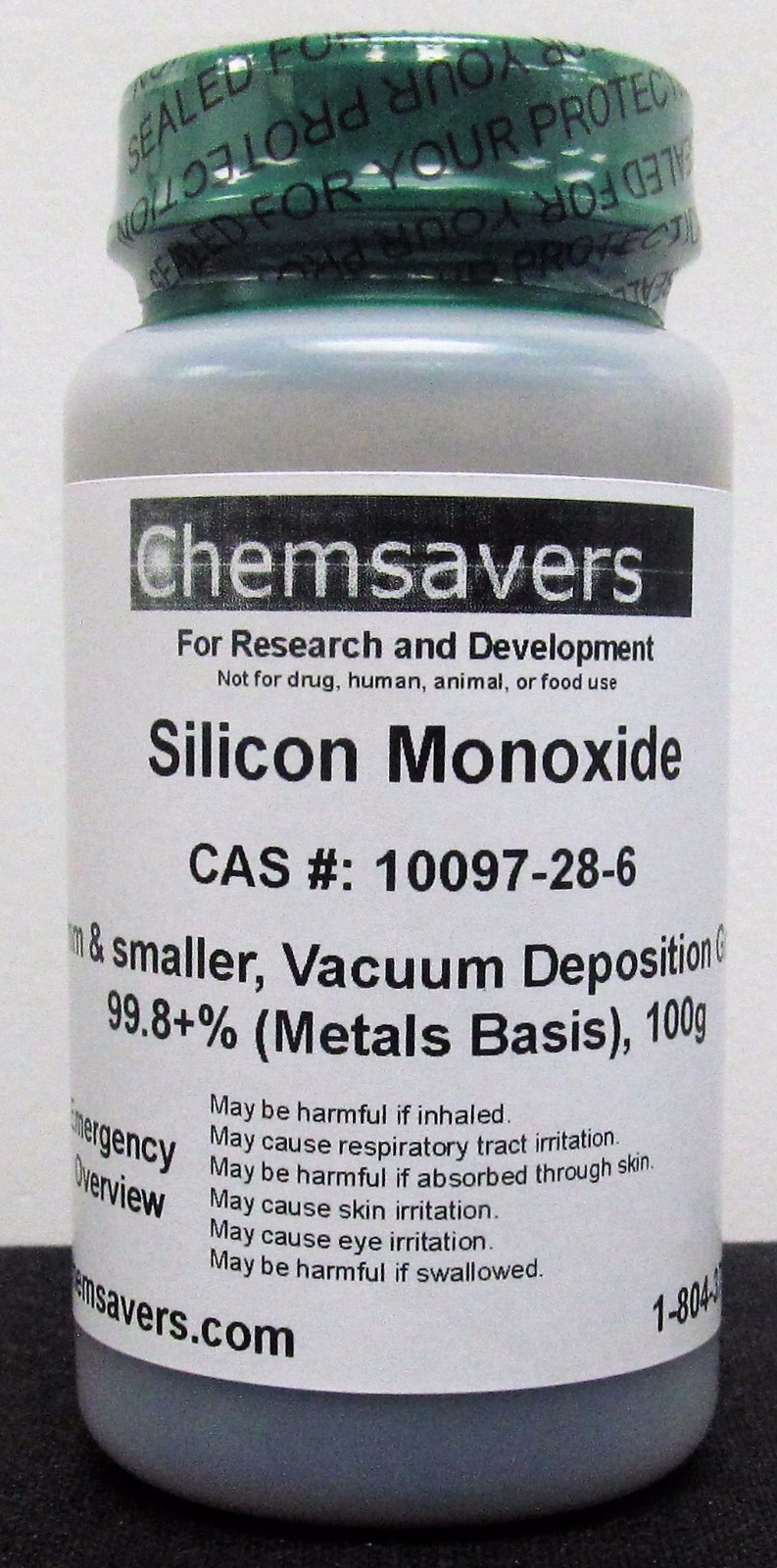 Silicon Monoxide, Granules 15mm & smaller, Vacuum Deposition Grade, 99.8+%, 100g
