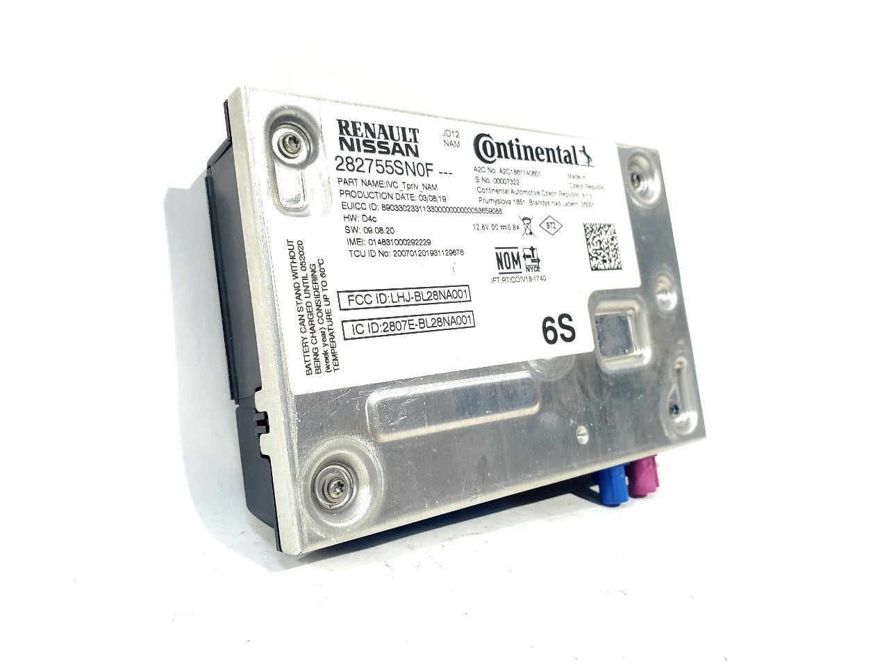 2020 Infiniti Q50 OEM Telematics Control Module 282755sn0f