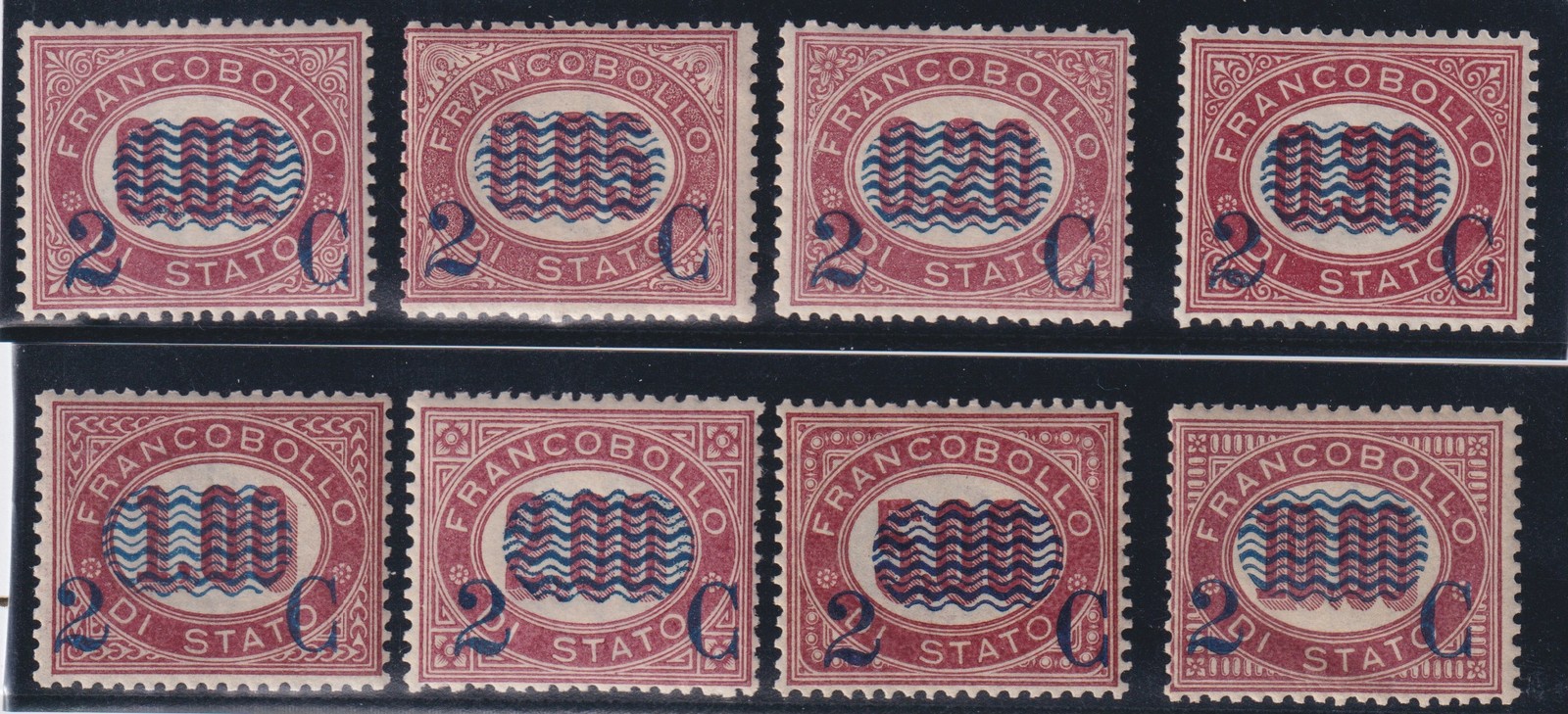 KINGDOM OF ITALY 1878 ONDULINE M.N.H. CERT. DIENA