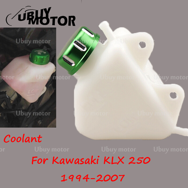Motor Radiator Coolant Overflow Tank Reservoir W/ Lid For Kawasaki KLX250 94-07