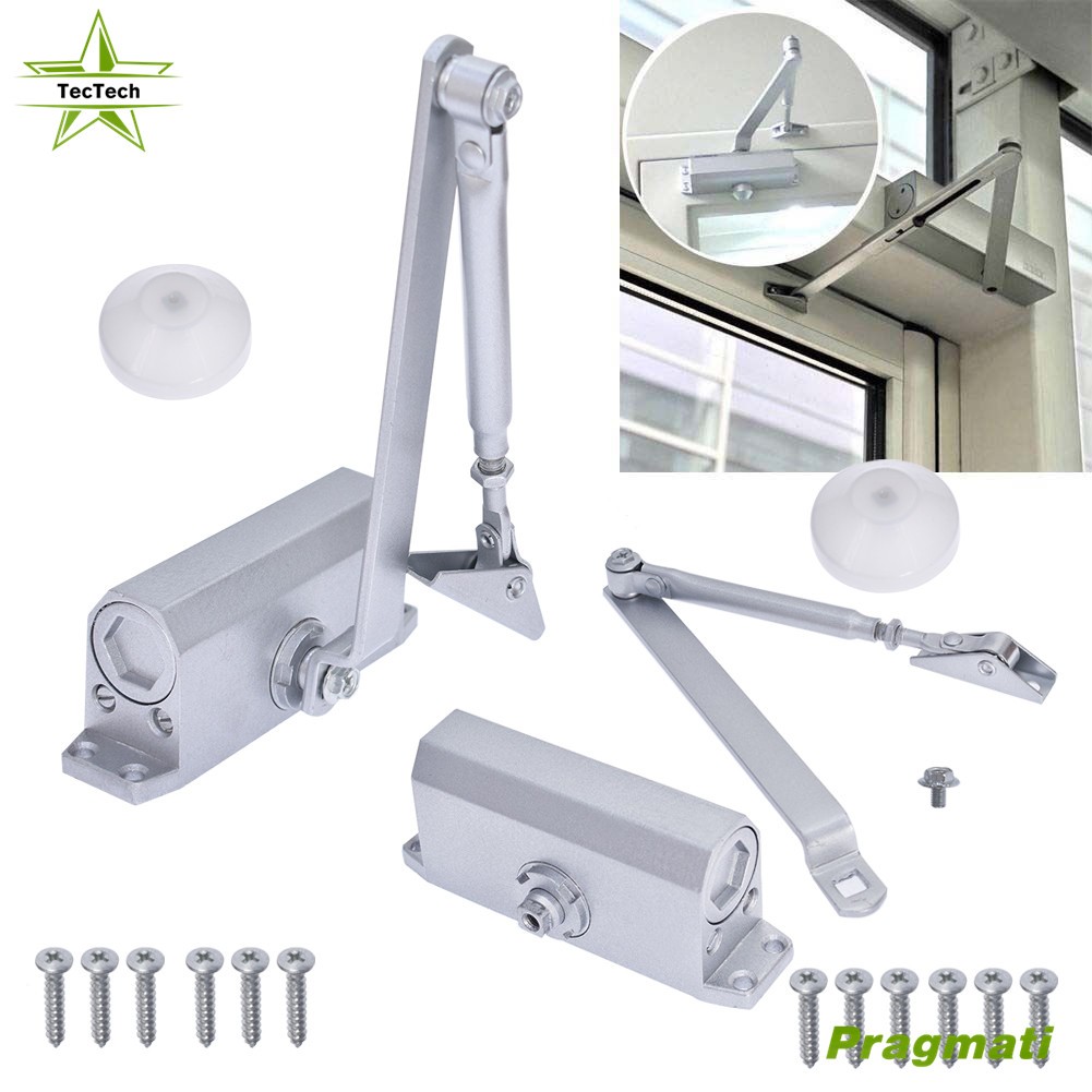 2Pack 25-45KG Door Closer Two Independent Valves Control Sweep Aluminum New