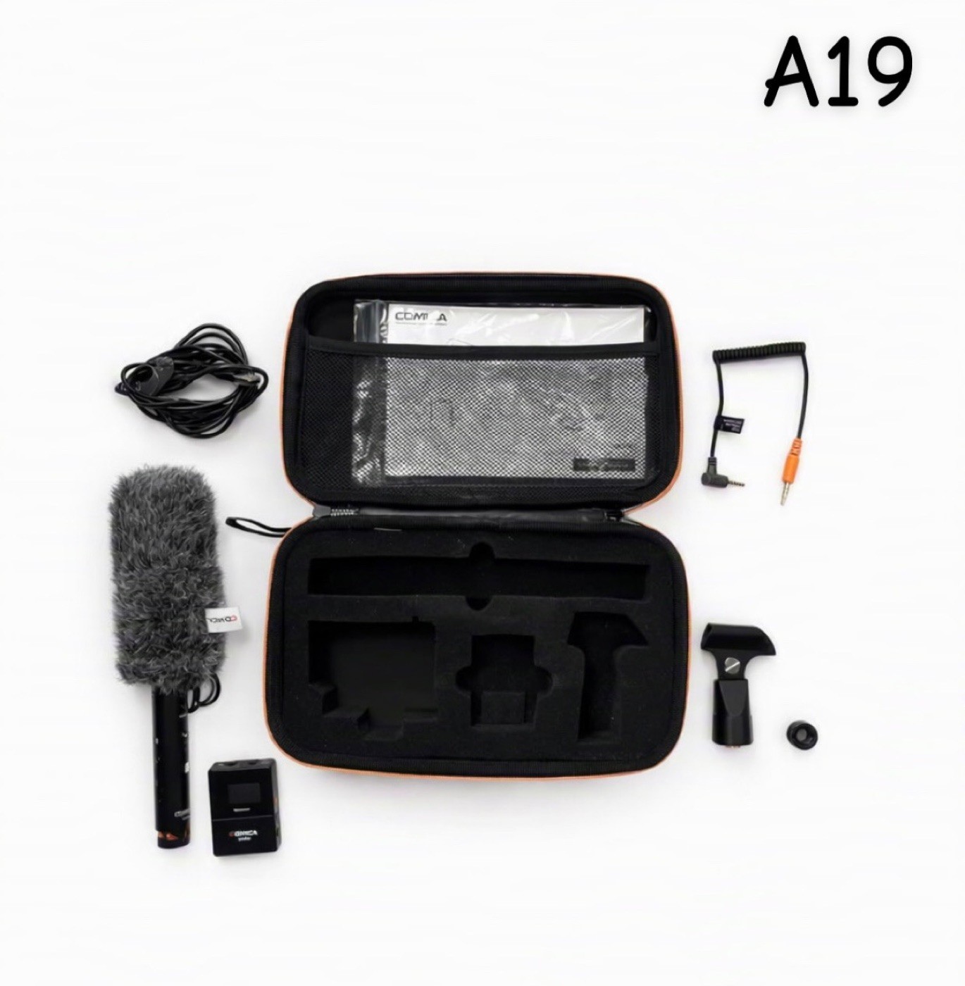 Comica VM30 2.4G Wireless Shotgun Mic Kit + Deadcat + Shock Mount + Hard Case
