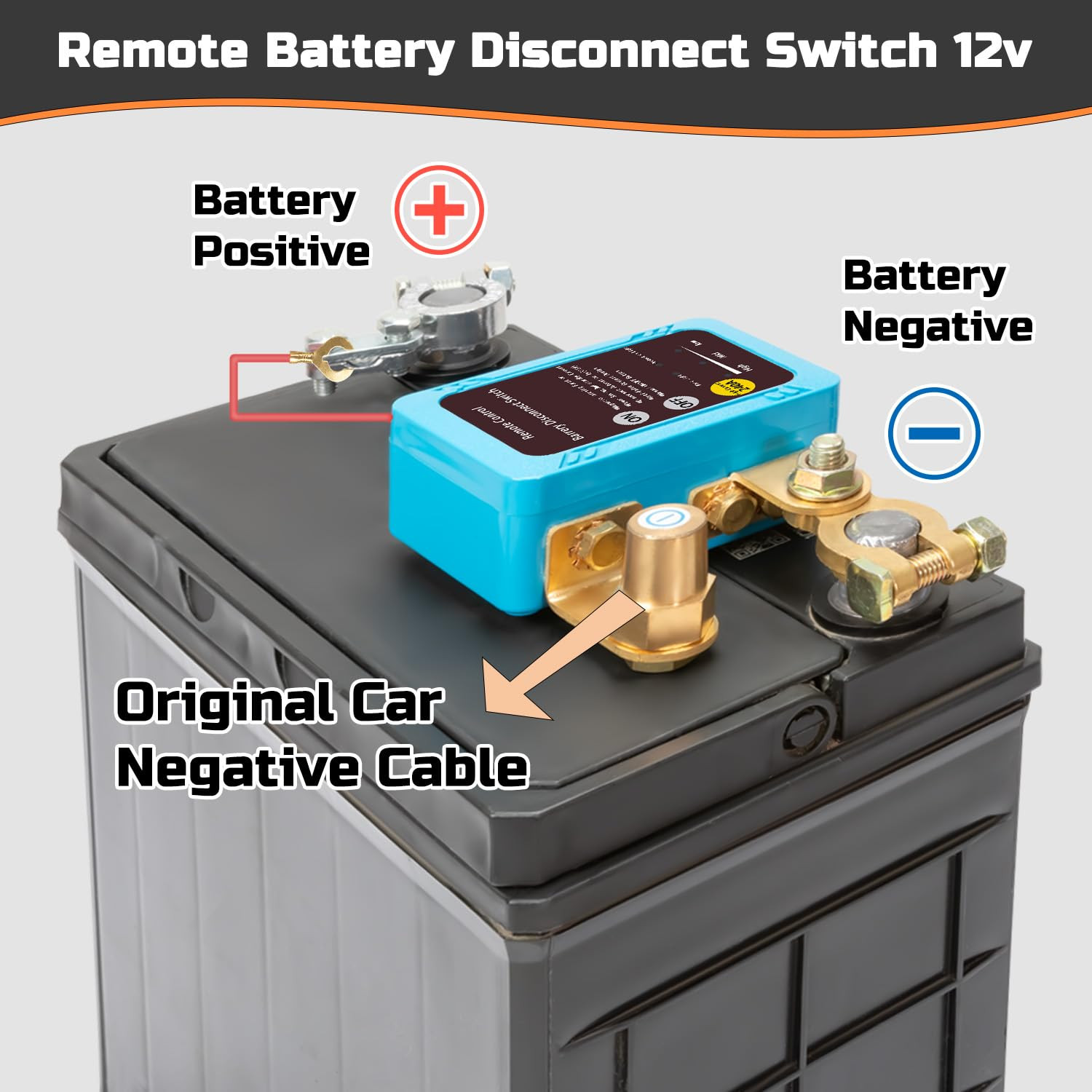 Remote Battery Disconnect Switch 12V, 240A, Upgrade Smart Voltage Car Kill Switc