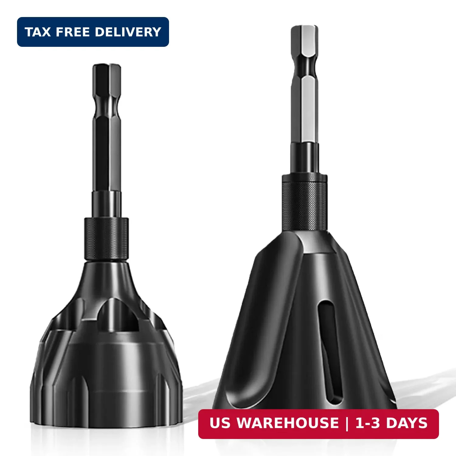 2PCS YG8 Tungsten Carbide Deburr Chamfer Bits 1/4" Hex Shank, Fits 1/8-3/4" | Du
