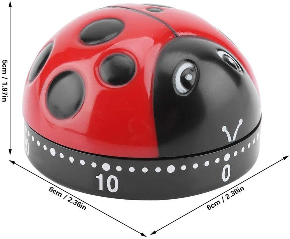Cute Shape Kitchen Timer 60 Minutes Timer with Loud Ring Mechanical Wind-Up Time