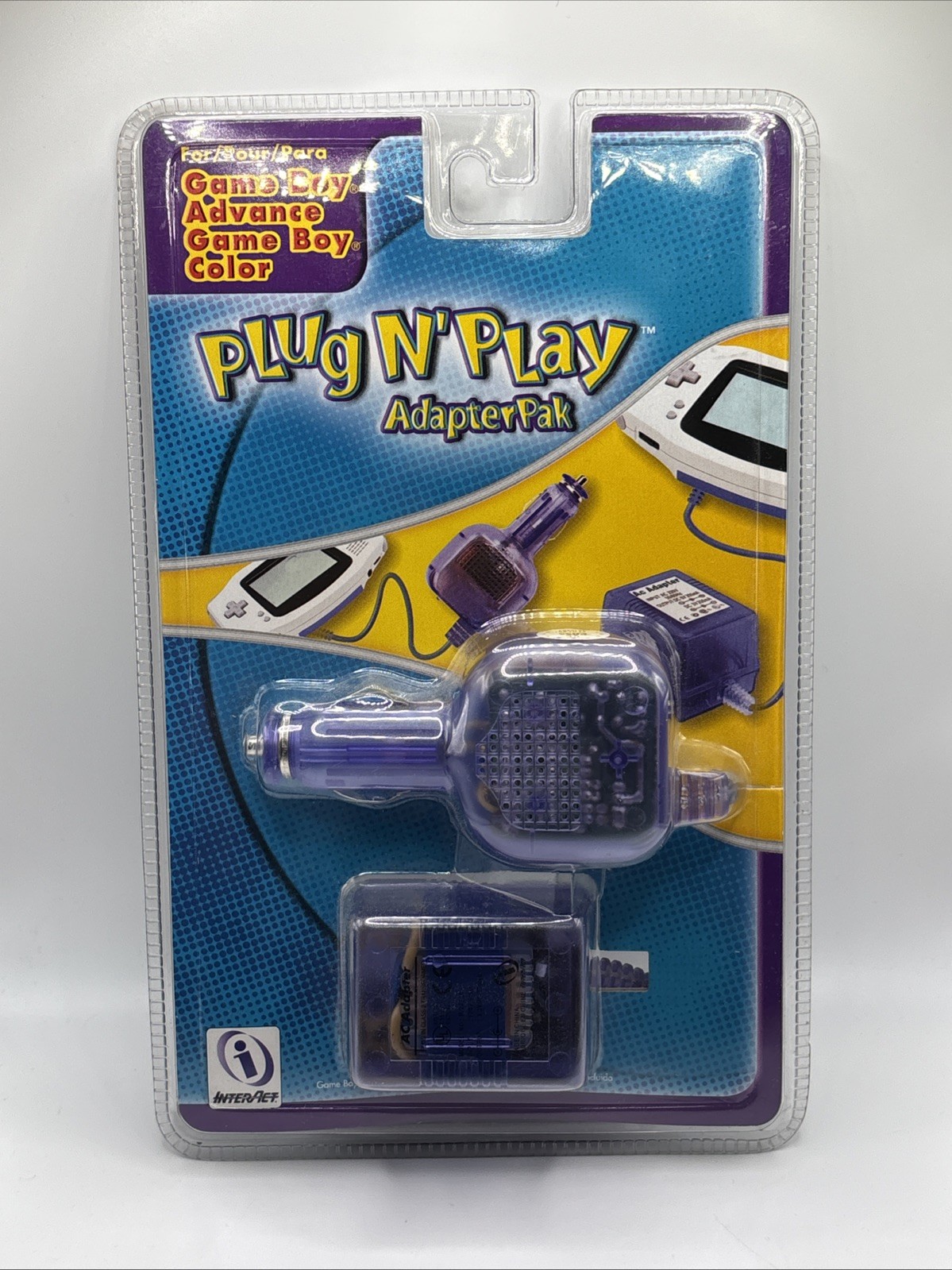 Game Boy Advance PLUG N' PLAY Adapter Pak (Car Adapter + AC Adapter) NIB NEW