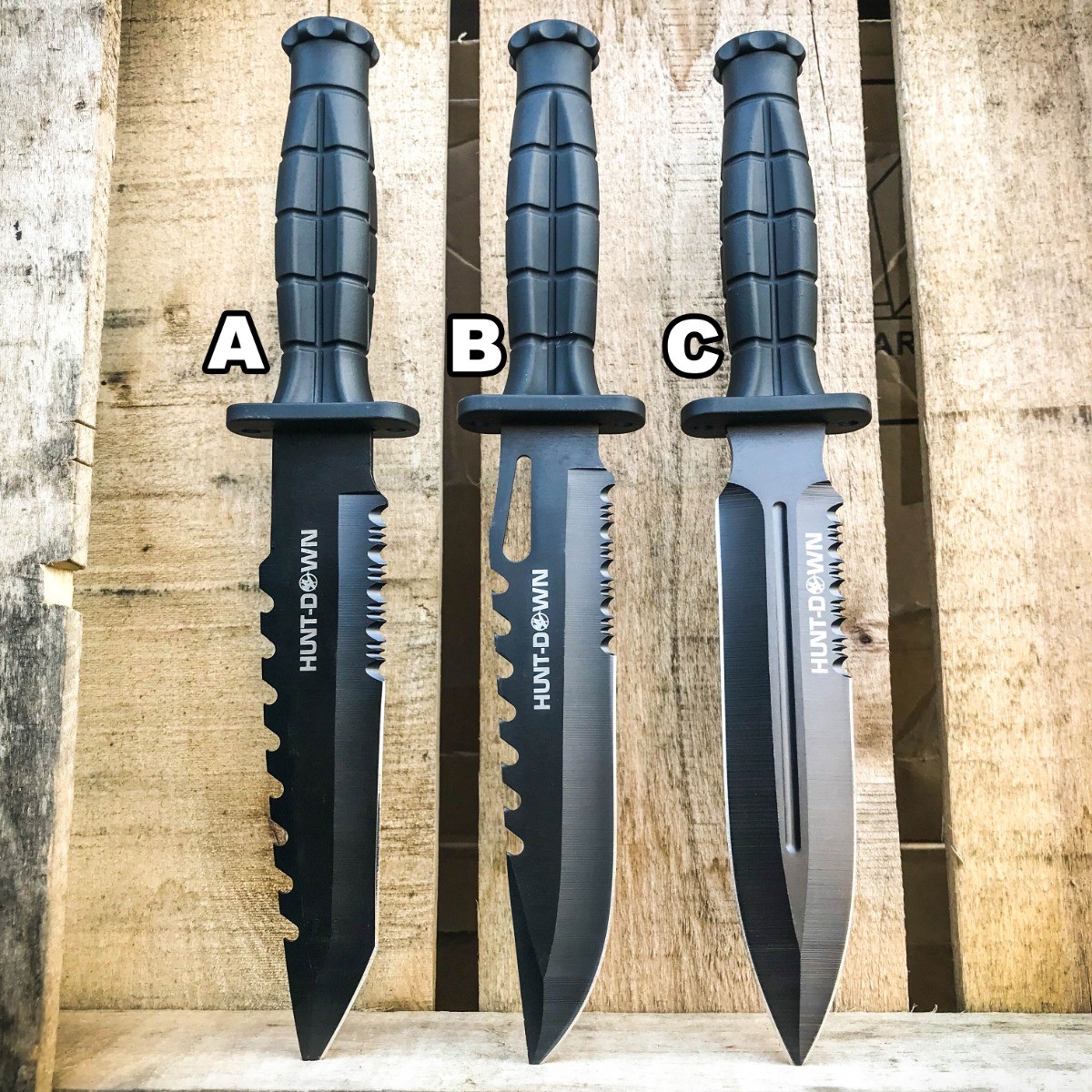12" BLACK TACTICAL BOWIE SURVIVAL HUNTING KNIFE MILITARY DAGGER Fixed Blade NEW