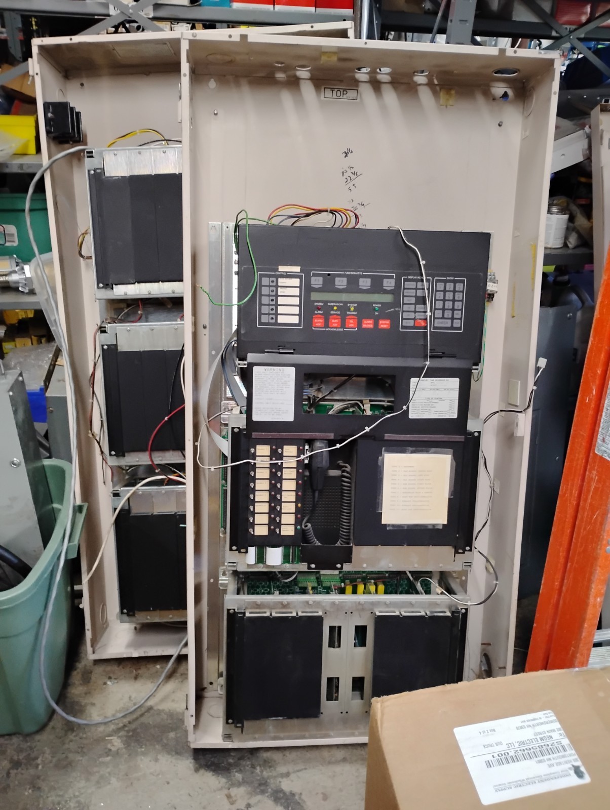 Simplex 4100-8201 TrueAlarm Fire Alarm Control Panel Cabinet Assembly TESTED