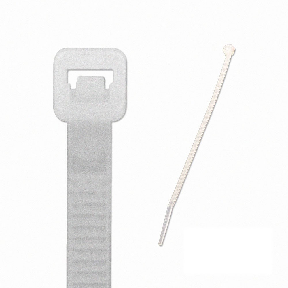 10 Inch Nylon Cable Wire Zip Tie 50 lbs - Natural White 300 Pack Lot Pcs Qty