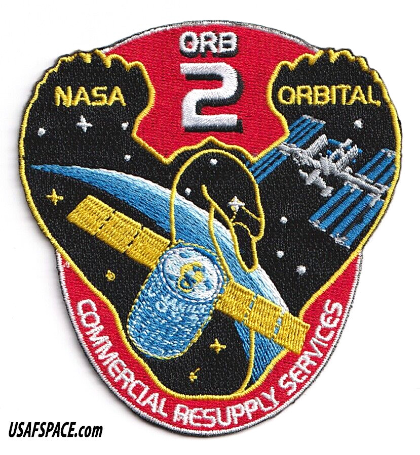Authentic ORB-2 Cygnus OA-2 ORBITAL NASA ISS RESUPPLY Mission AB Emblem PATCH
