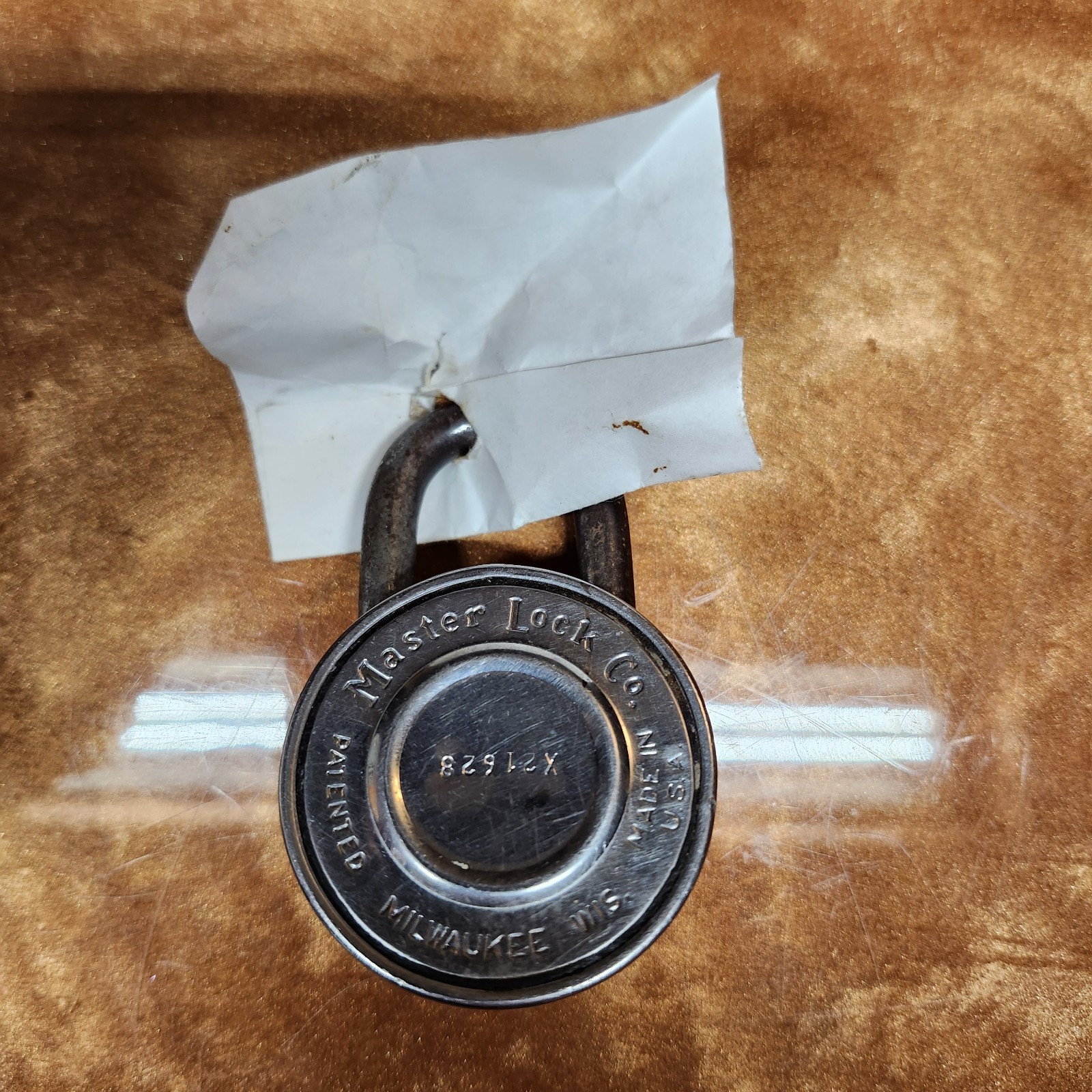 Vintage 1950s Master Lock Combination Padlock School Locker Tested Works