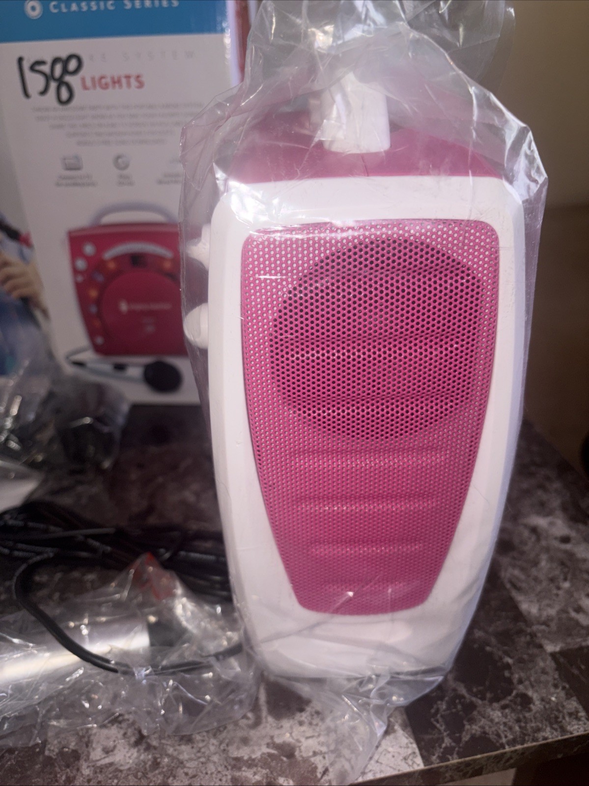 Singing Machine SML-283P CD+Graphics Portable Karaoke System - Pink