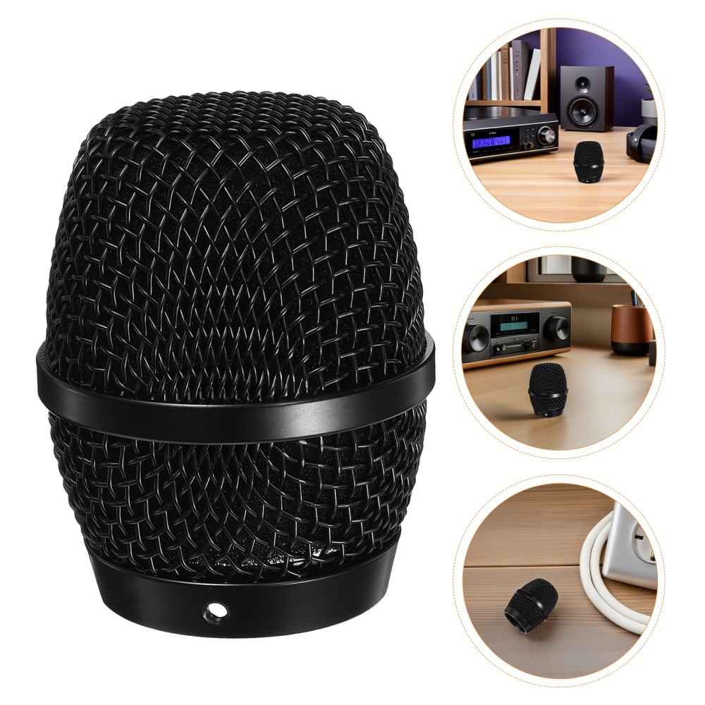 2 Pcs Microphone Mesh Grille Replacement Metal Cover For Performance Mic