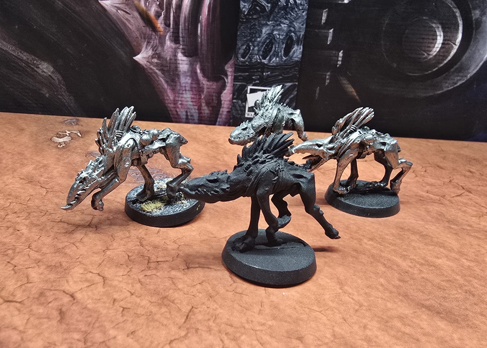 OOP Warhammer 40k Tau Empire Kroot Hound x4 Poses Metal