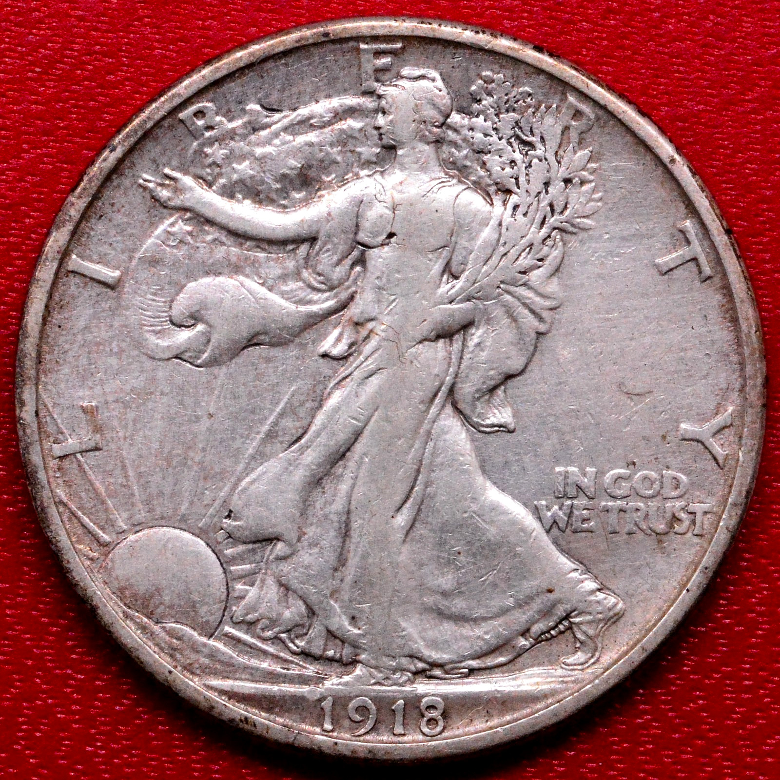 1918-S WALKING LIBERTY HALF