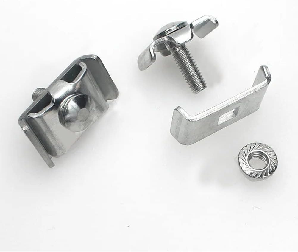 Gridwall Joining Clip , 10 Pcs Silvery Wire Grid Panel Connector Grid Panel Joi