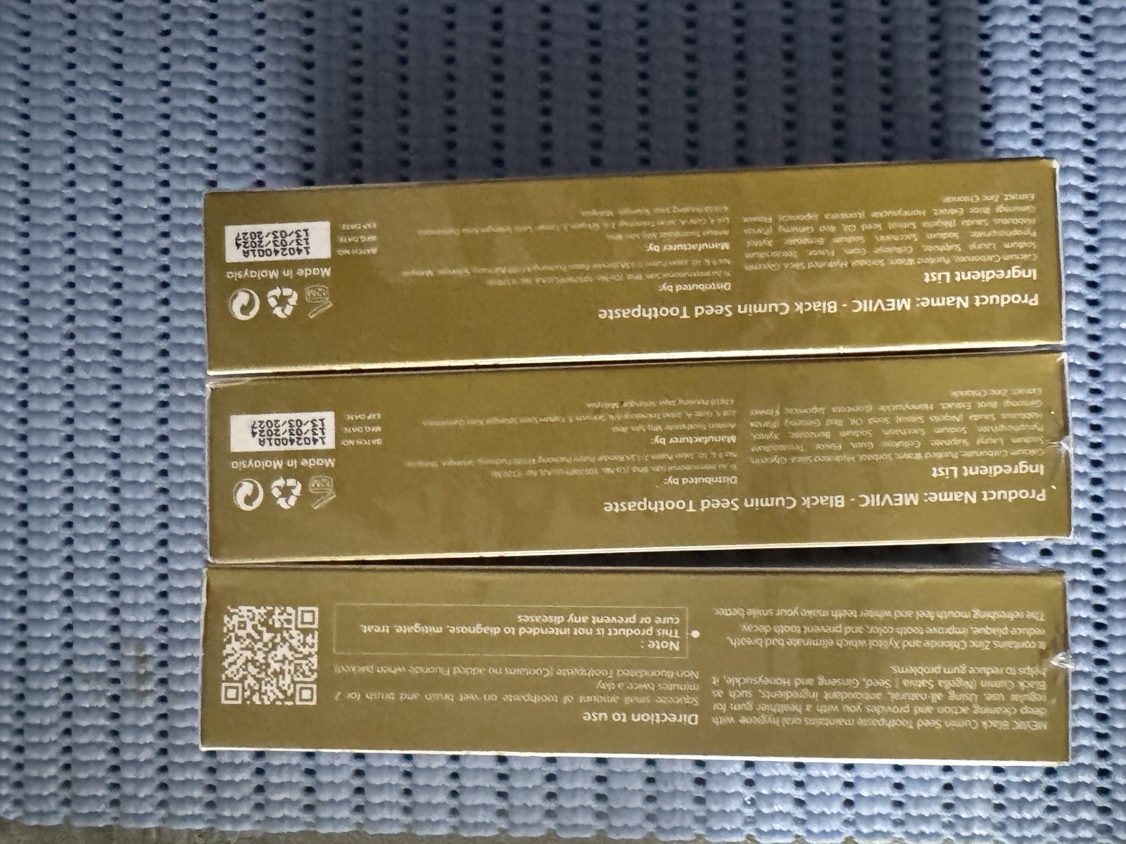 MEVIIC Black Cumin Seed Toothpaste Helps Reduce Plaque & Gum Problems (3-Pack)