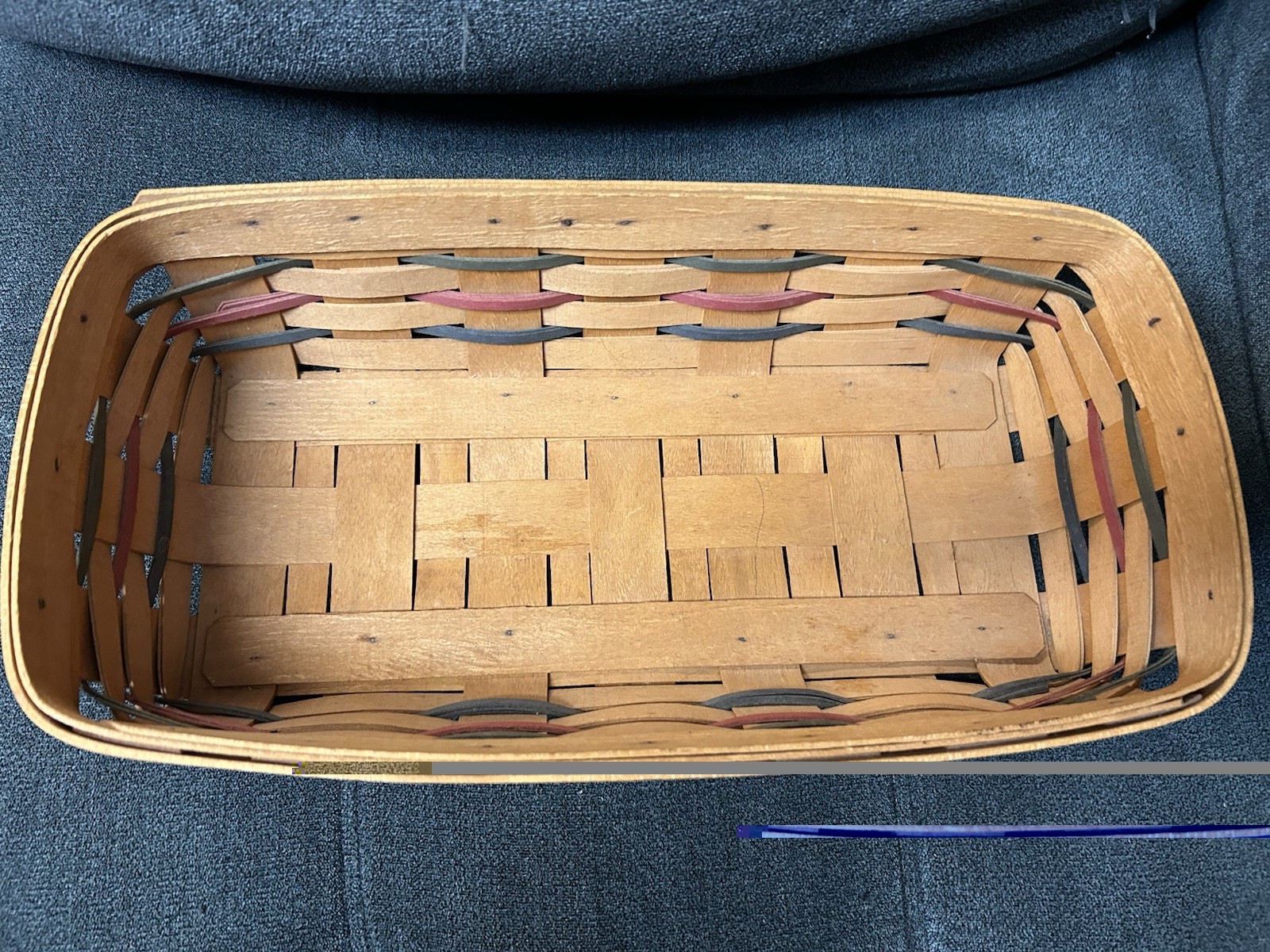 Longeberger Basket. Rectangular 14.5” X 7.5” X 4”.