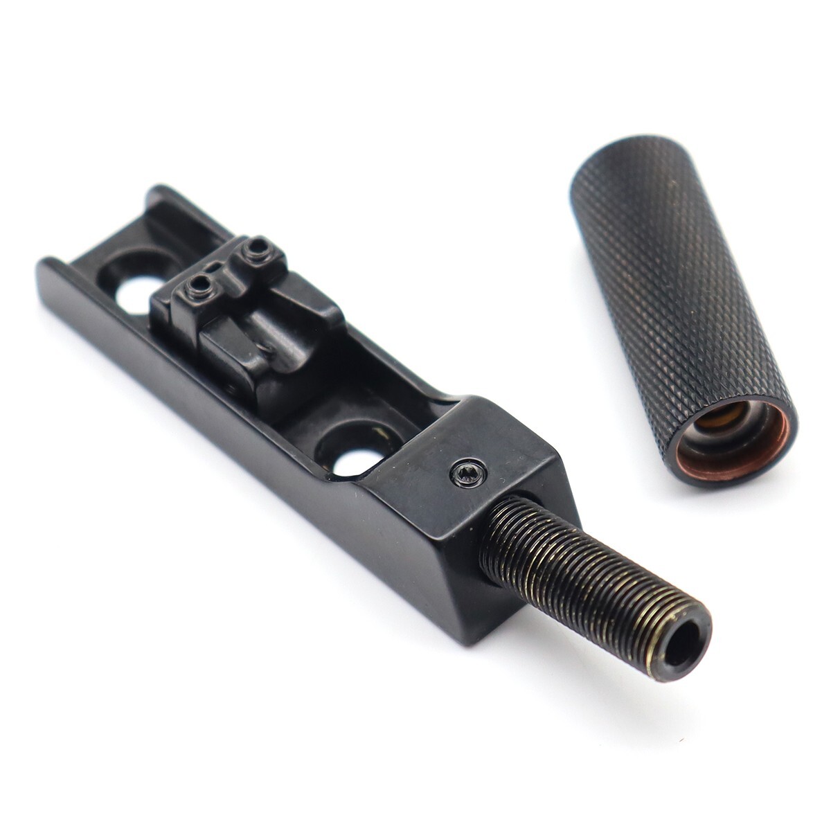 4 String Single String Bass Bridge Headless Individual Bridges and Nuts Black